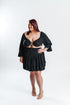 Black Ruffle Skirt Set | Plus Size